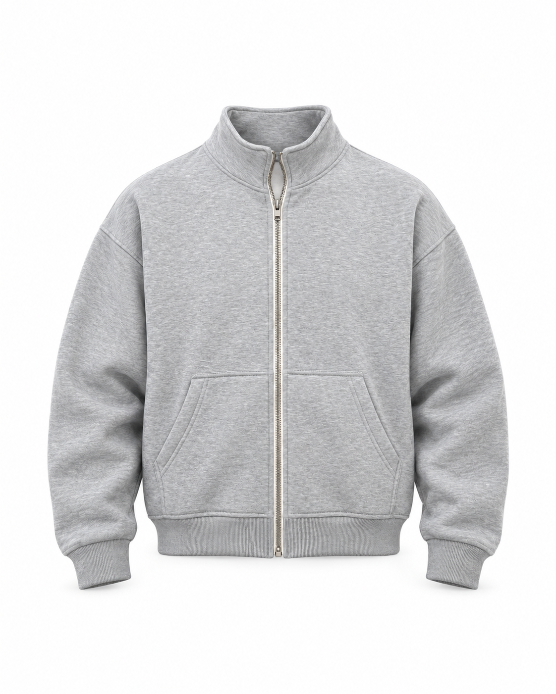 Basic Zipper — Grey