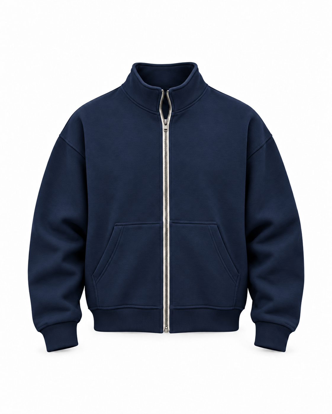 Basic Zipper — Navy